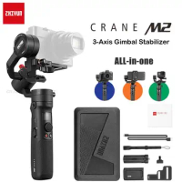 ZHIYUN Crane M2 Gimbals Video Vlog 3-axis Handheld Gimbal Stabilizer +Extension Pole Stick Portable for Sony Canon GoPro Hero
