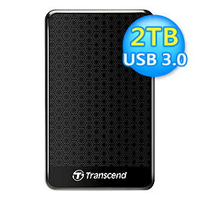 【Transcend 創見】TS2TSJ25A3K USB3.0 2TB 外接硬碟 黑【三井3C】