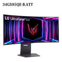 米特3C數位–LG 樂金 34GS95QE-B 34吋 UltraGear™ 21:9 WQHD OLED 240Hz 曲面電競螢幕