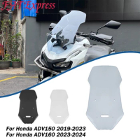 Motorcycle Accessories Windscreen Windshield Wind Deflector Screen Cowl For Honda ADV150 2019-2023 ADV160 2023-2024 ADV 150 160