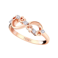 แหวนเพชร 105R4080-01 สี Rose Gold