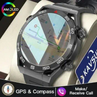 2024 New GPS Sports Smart Watch Men AMOLED HD Full Touch Screen IP68 Waterproof NFC Compass Bluetooth Call ECG+PPG Smart Watches