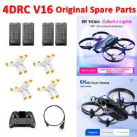 4DRC V16 Mini Drone Original Spare Parts 4D-V16 Propeller Blade Wings Rotor Lipo Battery USB Charger Cable Controller Accessory
