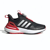 Adidas Rapidasport Boa K 童鞋 中童 黑紅色 支撐 無鞋帶 運動 休閒 慢跑鞋 ID3388
