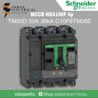 MCCB NSX100F 4P TM50D 50A 36kA Schneider ORIGINAL