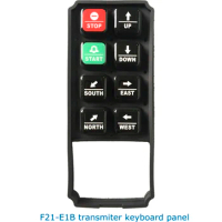 Telecontrol industrial wireless crane remote control F21E1B F21-E1B transmitter silica gel keyboard pushbuttons panel