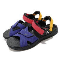 【NIKE 耐吉】涼鞋 ACG Air Deschutz 男鞋 輕便 舒適 戶外 魔鬼氈 夏日 穿搭 黑 藍(CT3303-400)