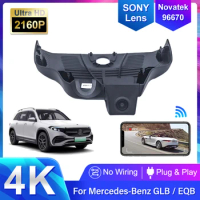 For Mercedes-Benz GLB 2019 2020 EQB 2022 2023 Front and Rear 4K Dash Cam for Car Camera Recorder Dashcam WIFI Car Dvr