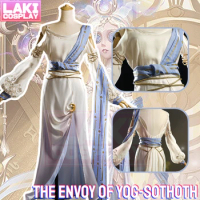 Identity V Priestess Cosplay Costume The Envoy of Yog-Sothoth Cosplay Costume Halloween Priest Suit and Priestess Cosplay Wig