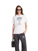 เสื้อยืดยูนิเซ็กส์ Running Man สี White/Navy