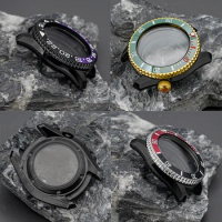Black Watch Case Design SPB185 SPB187 With Seiko NH35 NH36 4R 7S Movement 200M Waterproof Sapphire Crystal Watch Repair Parts