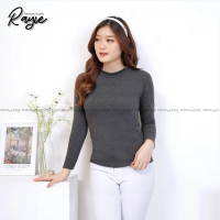 Manset Baju Lengan Panjang Turtleneck Leher Tinggi Bahan Kaos M L XL XXL