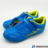 ★日本月星Moonstar機能童鞋閃電競速衝刺系列運動鞋款6705藍(中大童段)
