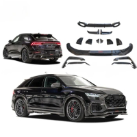 Dry Carbon Fiber Body Kit For Audi RSQ8 Upgrade to AT Style Car Fenders Side Skirts Rear Diffuser Wide Arches Fender Body Parts