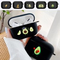 Soft Silicone Earphone Case for Apple AirPods Pro/AirPods 3rd Gen Dust-proof Bluetooth Headphone Accessories Avocado Print Cover