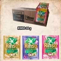 1 dus RINSO ANTI NODA cair 20 gR kemasan 500 96+8 sachet / 104 sc 1 dus ungu