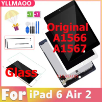 9.7 inch For Apple IPad 6 Air 2 LCD Display Touch Screen Digitizer Assembly Replacement For IPad 6 A1567 A1566 LCD