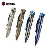 MecArmy TPX10 Titanium Bolt Action Tactical Pen CNC precision machining Writing pen By LAMY M22 refill Used outdoor self-defense