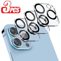 3Pcs Camera Protection Glass For iPhone 14 13 11 Pro Max Screen Protector For iPhone 12 Mini Camera Lens Glass Film Night Circle