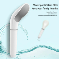 Pressurized Filter Shower Head All For Bathroom Accessories Anti-Leak Nozzle Water-Saving Rain Sprayer Detachable High Pressure