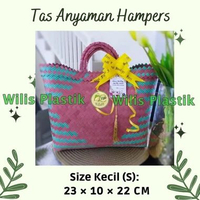 Wilis Plastik Tas Anyaman Plastik Murah Keranjang Belanja Bingkisan Kecil Parcel Snack Hampers Snack