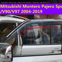 Window Visor For Mitsubishi Montero Pajero Sport/V73/V90/V97 2004-2019 Car Wind Shields Sun Rain Guards Side Deflector Exterior