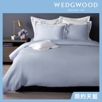 WEDGWOOD 60支100%天絲素色兩用被枕套床包四件組-多色任選(雙人)
