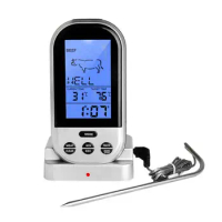 Wireless Meat Thermometers Waterproof Kitchen Food Thermometers Digital Grilling Thermometers Waterproof Kitchen Food Cooking