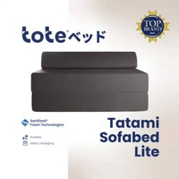 Tote Tatami Sofabed Lite | Kasur Portable Lipat Lantai Dark Grey