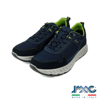 【IMAC】義大利雙色造型綁帶休閒鞋 深藍色(352488-BLU)