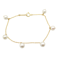 【二手名牌BRAND OFF】TASAKI 18K 黃金 Akoya 珍珠 手鍊