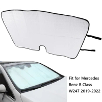 Car Windshield Sunshades Foldable Car Sun Shade Anti-UV Protection Sunshade Window For Mercedes Benz B Class W247 2019-2022