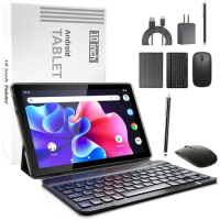 【World Premiere】QPS 6in1 Tablet 10.1 inch Android 11.0 Tablet PC 6GB 128GB WiFi with Keyboard Mouse