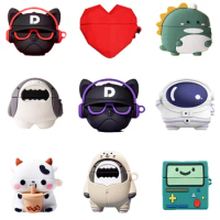 3D Creative Case For Airpods Pro 2 2022 Cute Cartoon Love Heart Music Dog Earphone Cover For Airpods 1 2 3 2021 Charging Box