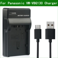 LANFULANG USB Battery Charger for Panasonic Camera HDC SDT750 TM10 TM200 TM300 TM700 PV-GS90 SDR H258 H50 H60 H80 H90 H200 H250