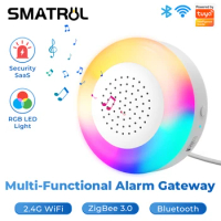SMATRUL Tuya Multimode Gateway RGB Night Light ZigBee Bluetooth Mesh Wireless Bridge Hub Smart Home Control Alexa Google Home