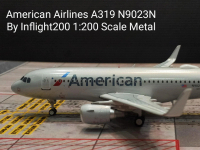 American Airlines A319 Sharklet N9023N By Inflight200 1:200 Scale Meta