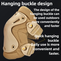 【Outdoor】        Tactical Knee Elbow Pads Set of 4 Outdoor Protective Gear for Cycling Mountaineerin