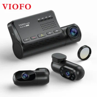 VIOFO A139 Car DVR 3 Channel Dash Cam with GPS Built in Wifi Sony Sensor Rear View Car Camera IR Int