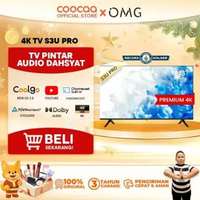 COOCAA 43 inch Smart Digital TV - 4K - UHD - Dolby Audio - Youtube - Mirroring - Boundless -Browser