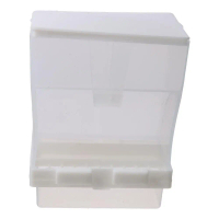 gootrades Easy To Use and Maintain Plastic Parrot Automatic Spill Food Box Transparent Durable No-Me