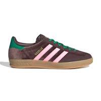 【adidas 愛迪達】Gazelle Indoor W 女鞋 可可色 粉紅 綠 復古 休閒鞋 JI2714
