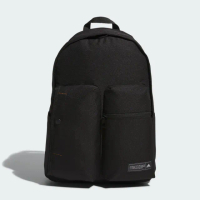 【adidas 愛迪達】後背包 運動包 書包 旅行包 登山包 黑 IK7284