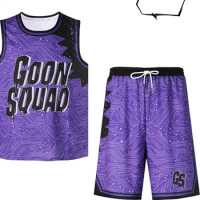 Space-Jam Basketball Jersey Tune-Squad #6 James Top Shorts Goon Squad Cosplay Costume Movie A New Legacy Basketball Uniform