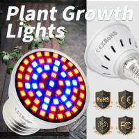 E27 LED phytolamp Greenhouse 220V GU10 Led Grow Light B22 Led Indoor Plant Lamp E14 UV Bulb Seedling 4w 6w 8w groeilampen gu5.3