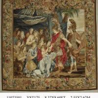Pure handmade wool palace French Aubusson Gobelins Weave Tapestry wide (244CM) 11023501 8.37x8.6gc88tapyg4