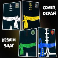 Buku Tulis Sekolah Ukuran A5 Desain sakral Silat Born to be Fighter