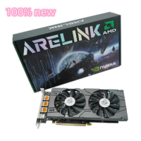Arelink New RX 580 8gb GDDR5 Graphic Cards For Computer AMD RX580 8G 2048sp gaming card with box