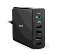 [2美國直購] Anker PowerPort + 5 USB - C Delivery USB for Macbook iPhone 黑