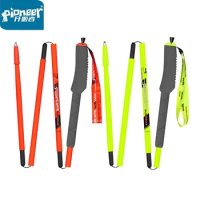 Pioneer Lightweight Carbon Fiber Foldable Ski Climbing Sticks Quick Lock and Adjustable length Outdoor Hiking Trekking Pole